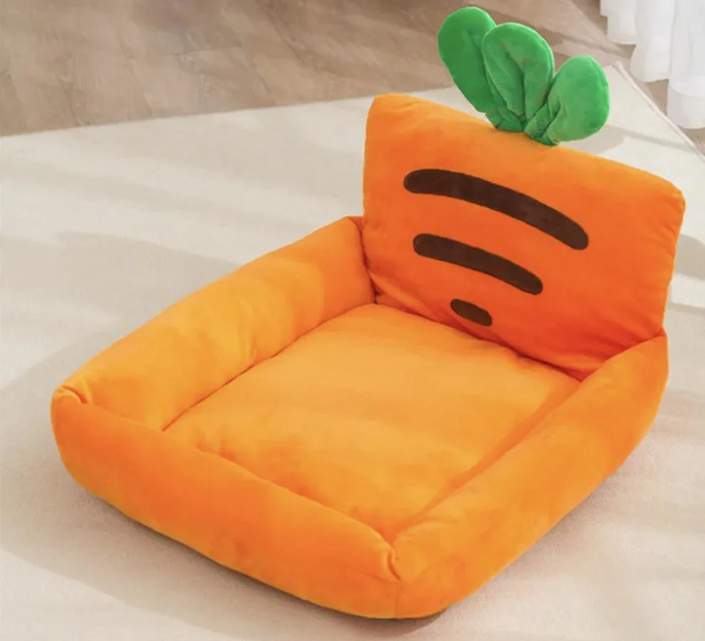 Carrot Shaped Dog Bed Pet Bed Cute Creative Dog Sofa