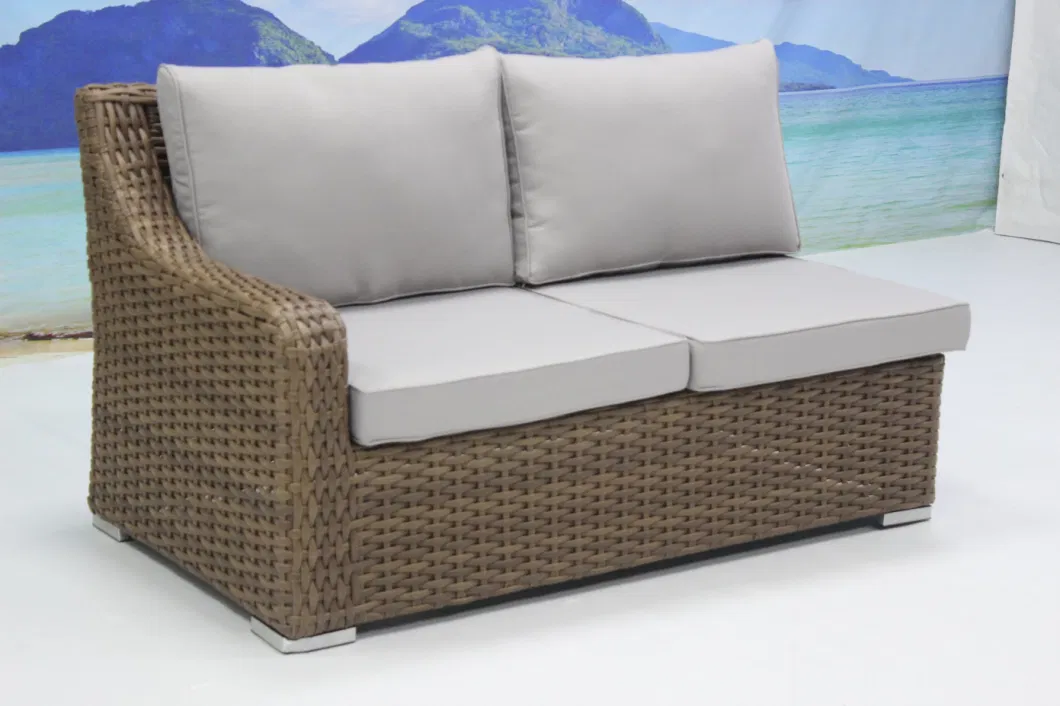 New Patio Garden Furniture Waterproof Hotel Outdoor Corner Sectional Rattan Sofa