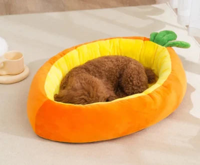 Cama de cachorro em formato de cenoura Cama para animais de estimação Sofá criativo fofo para cachorro